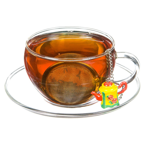 Mesh Ball Infuser with Polyresin Ornament